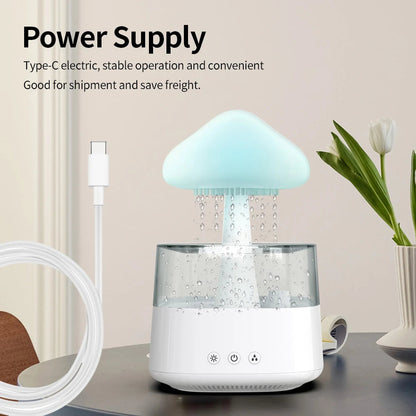 Relax Cloud Rain Humidifier Lamp