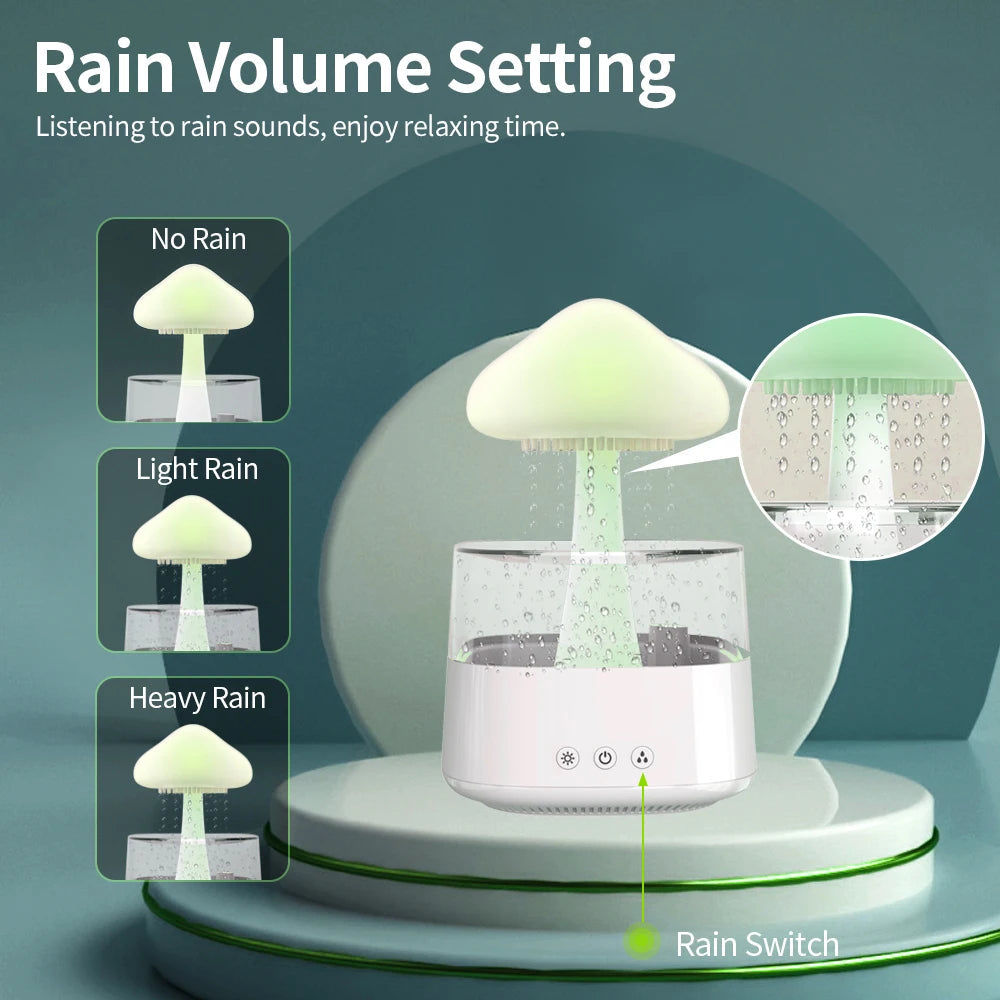 Relax Cloud Rain Humidifier Lamp