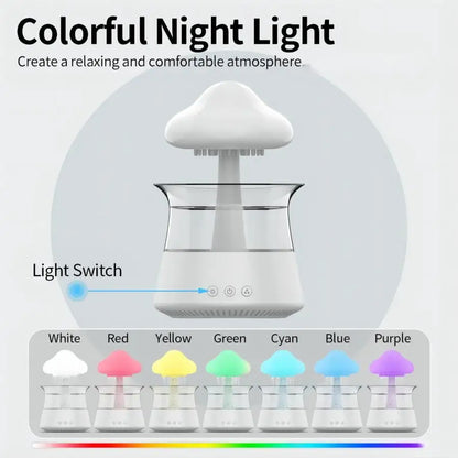 Relax Cloud Rain Humidifier Lamp